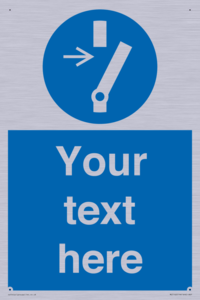 Custom Disconnect Sign